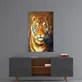 La peinture sur verre du tigre
