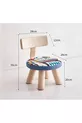 Chaise d'enfant en bois massif avec motif Canvas-Mini