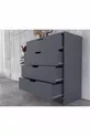 Commode Efes à 4 tiroirs Anthracite