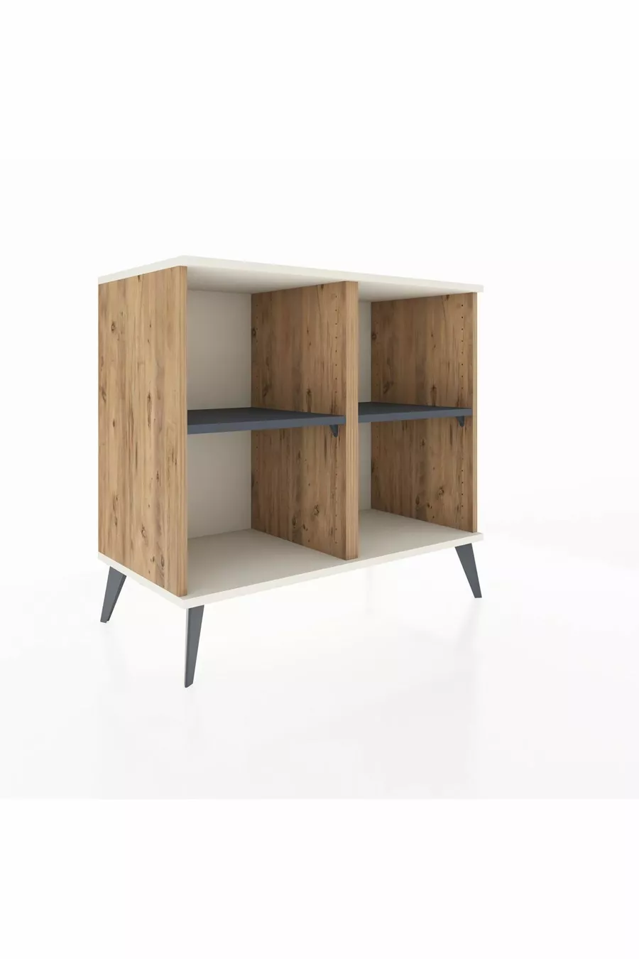 Hyperion Kommode 2 Regale Kiefer-Marmor/Anthrazit
