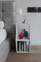 Comodino dal design esagonale, comodino moderno per camera da letto, libreria decorativa, comodino con ripiani