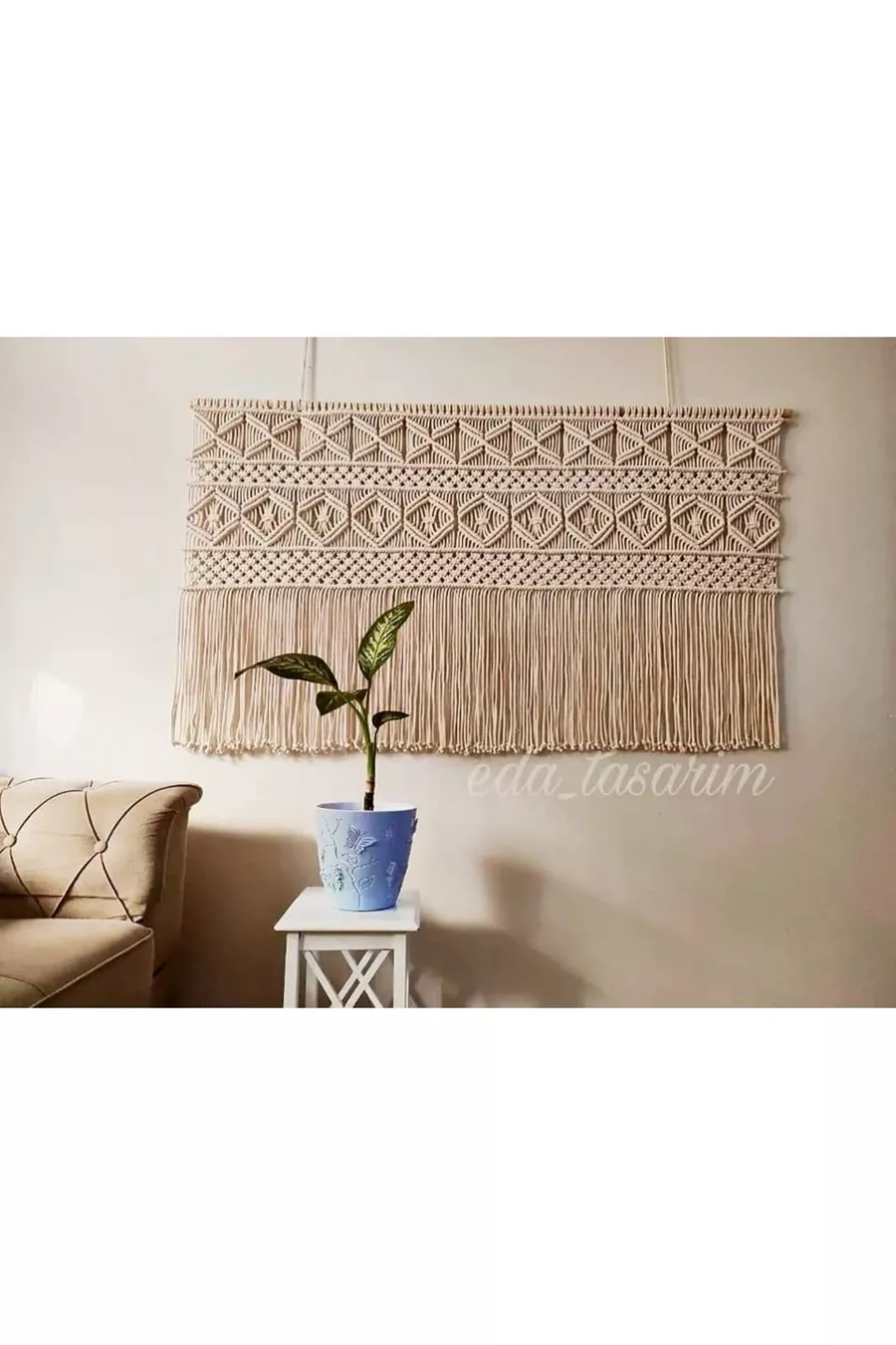 Macrame Bed Headboard Wall Decor Wall Hanging cm