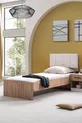 Camera da letto per ragazzi Efes con 3 ante armadio, letto, comò, comodino in noce crema