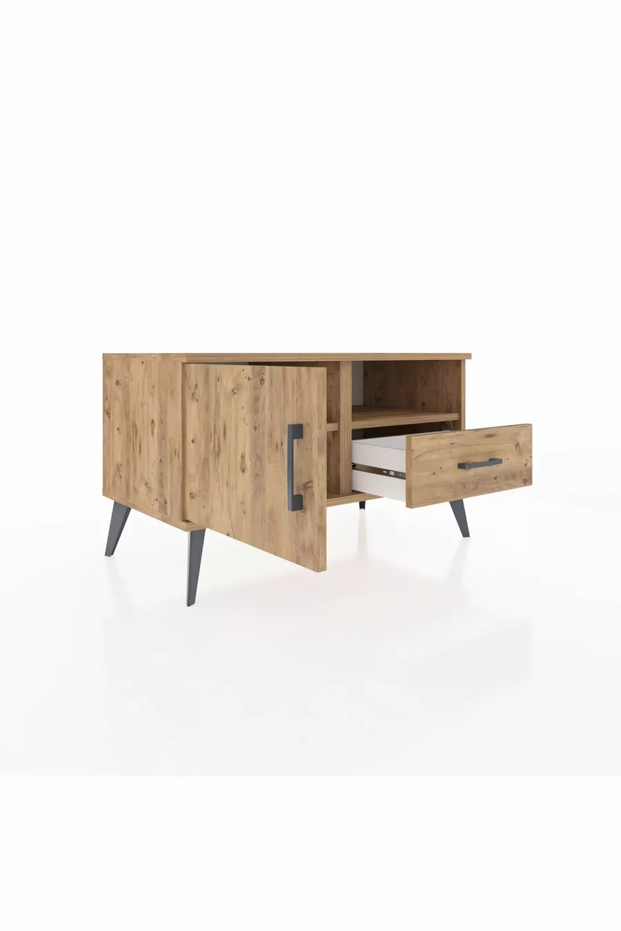 Hyperion Dressoir 2 Planken Met 1 Lade En 1 Deurtje Den-Hout