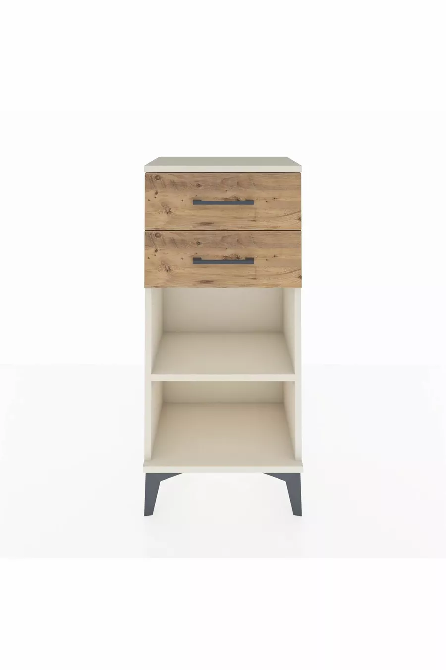 Argeş Commode met één plank en 2 lades, Agaat-dennen