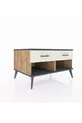 Commode Kronos 2 tiroirs Pin-Anthracite/Pierre de Lune