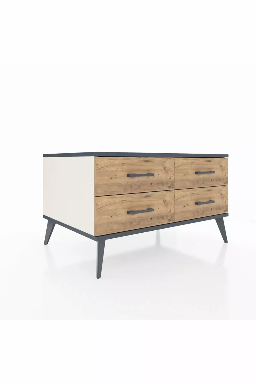 Kronos Kast 4 Planken Agaat-Antraciet/Den