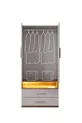 Bunk Bed, Milano Youth Room Set Bunk Bed with Cabinet, 3-Door Wardrobe, 2 Comfort Mattresses