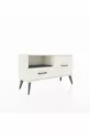 Commode Arges à une étagère et 2 tiroirs, quartz-anthracite/quartz