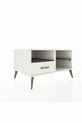 Commode Kronos 2 étagères 1 tiroir Pierre de lune-Anthracite/Pierre de lune