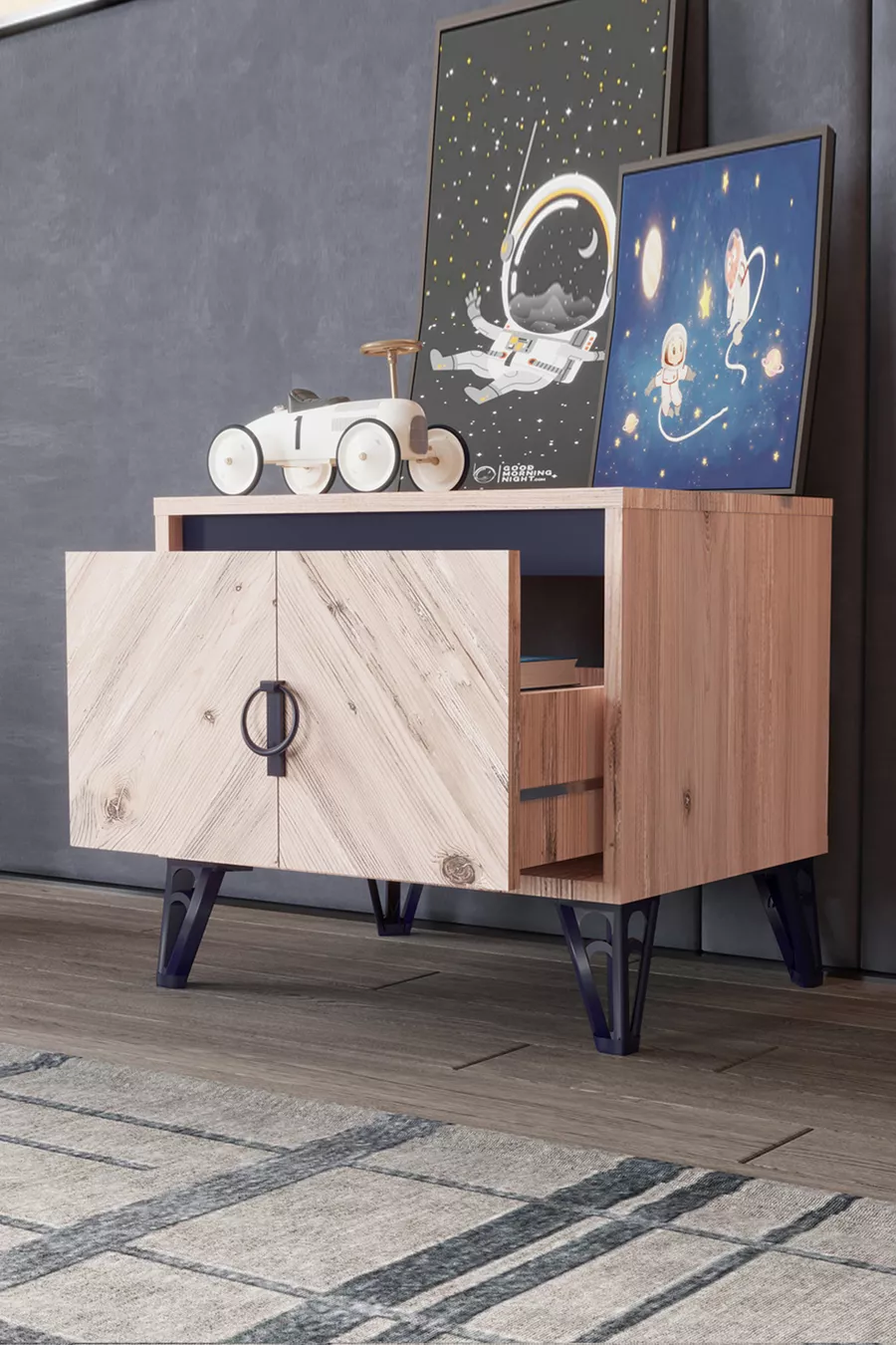 Arda Genç & Kinderkamer Set Atlantische Den / Donkerblauw