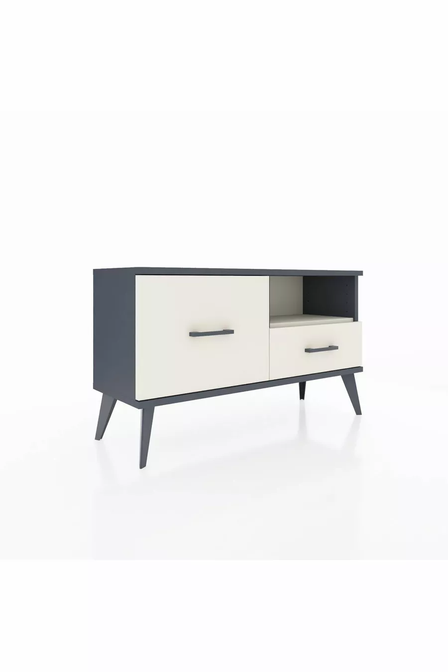 Arges Dresser Single Shelf 2 Drawers Anthracite-Agate