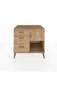 Commode Kronos avec une étagère, 3 tiroirs et une porte, pin-pin