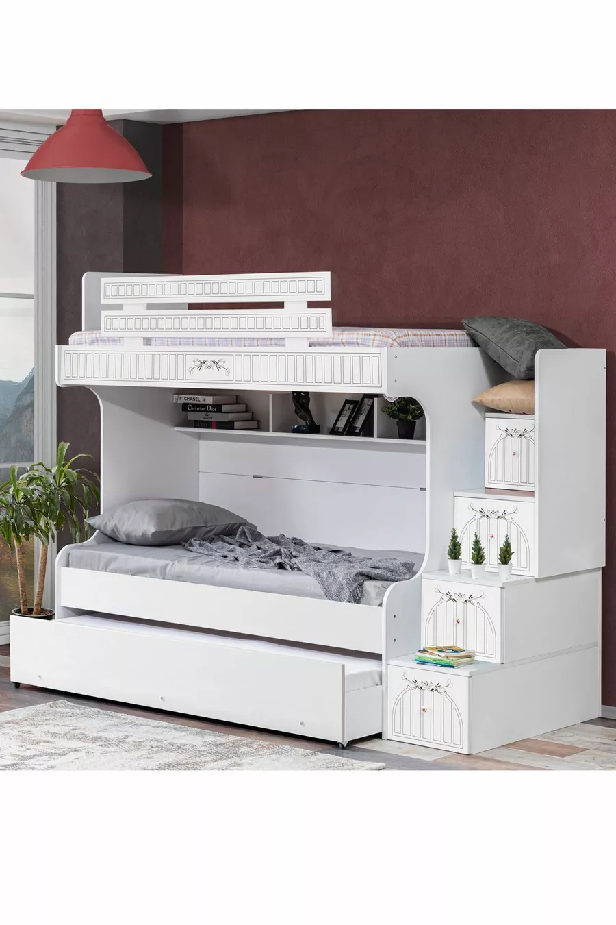 Letto a castello, Letto a castello con lettino per bambini Londra