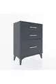Arges Commode 3 Lades Antraciet-Antraciet