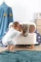 Pouf pour enfant Yomme avec rangement - blanc Teddy