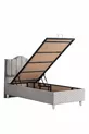 Bed Base, Trend Double Set, Single Bed Headboard - Gray