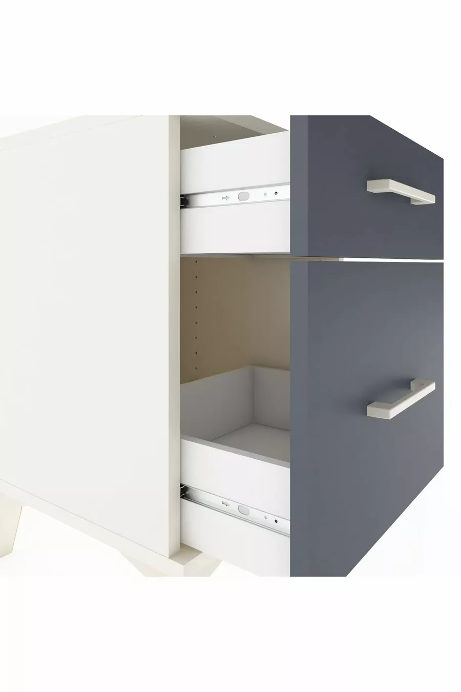 Hyperion Commode 2 Lades Agaatgrijs-Antraciet