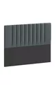 Tête de lit, tête de lit Lotus anthracite, tête de lit pour lit double avec options de taille