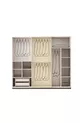 Camera da letto EMİR con base e LED in MDF