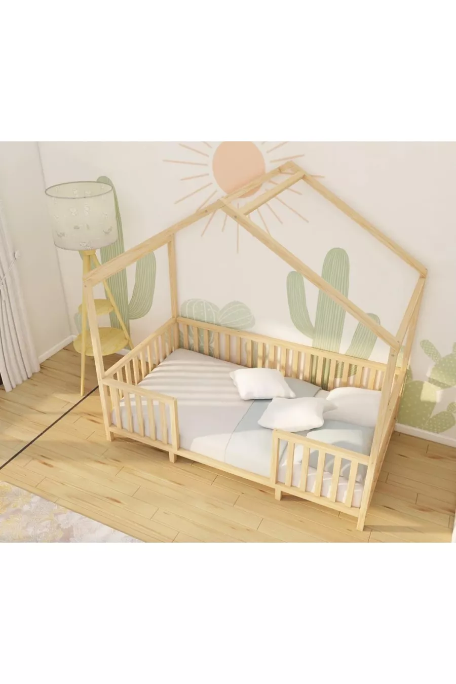 Letto per bambini e neonati in legno naturale