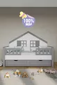 % MDF Materiaal Kinder Montessori Bed met Lade, Grijs