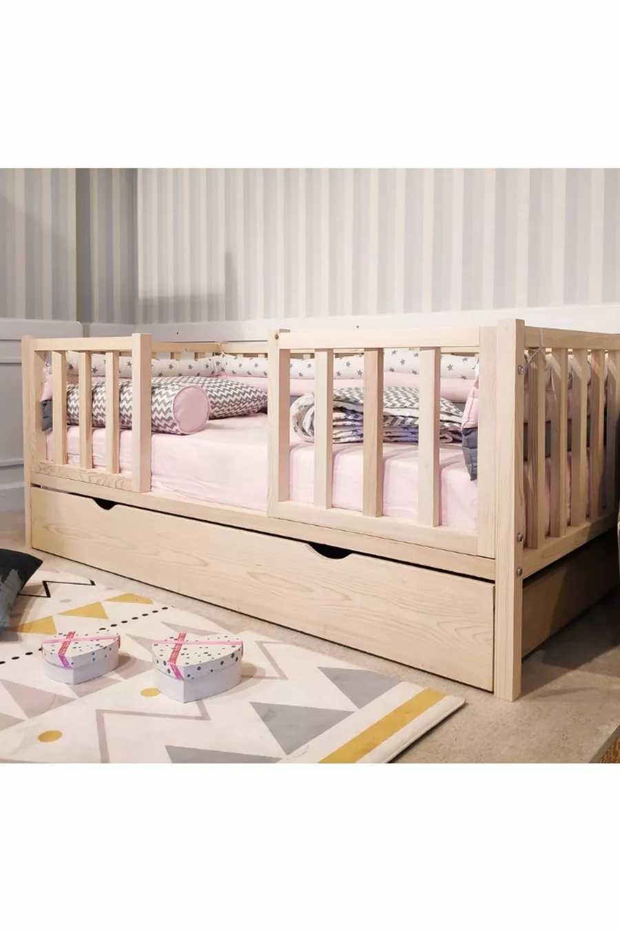 Lit Montessori Naturel pour Bébé et Enfant Selfgen