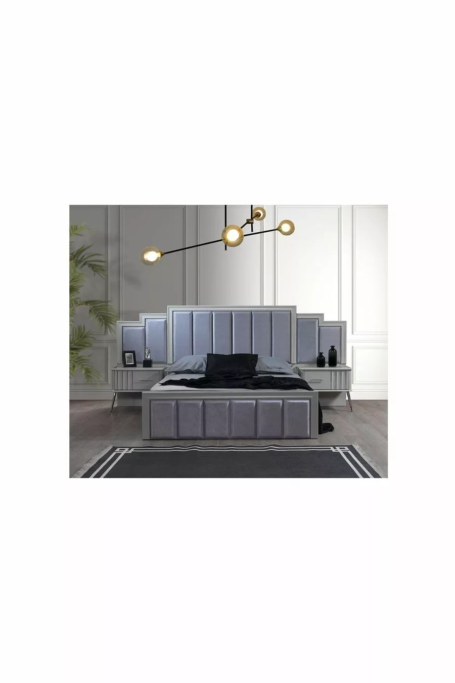 Ensemble de chambre à coucher Erva à base de MDF