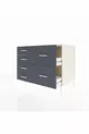Kronos Dressoir 6 Lade Edelsteen-Edelsteen/Antraciet
