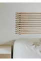 Tête de lit en bois massif naturel avec 2 étagères en bois massif naturel