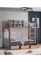Ranza, Letto a Castello con Cassetti Separabili in Stile Asiatico, 2 Materassi Comfort