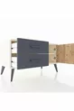Hyperion Dressoir Met Eén Plank, 2 Lades En Eén Deur Agaatkleur-Dennen/Antraciet