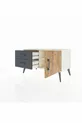 Hyperion Dressoir Met Eén Plank, 2 Lades En Eén Deur Agaatkleur-Dennen/Antraciet