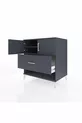 Kronos Dressoir met 2 Planken, 1 Lade en 2 Deuren Antraciet-Antraciet