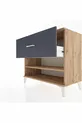 Commode Hyperion à une étagère et un tiroir, pin-anthracite