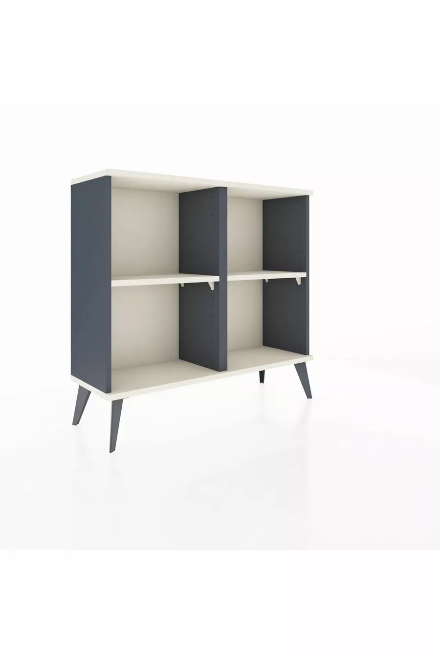 Arges Dresser 2-Shelf Anthracite-Crystal Gray