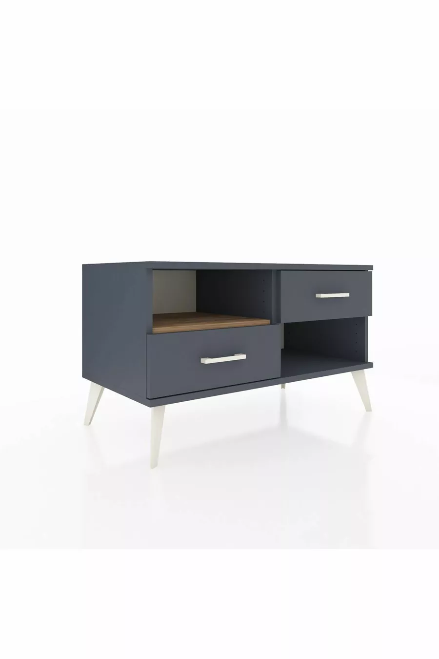 Hyperion Dressoir Enkele Plank 2 Lade Antraciet-Ceder/Antraciet