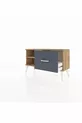 Commode Arges à une étagère et un tiroir en pin-pin/anthracite