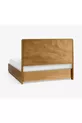Lit avec cadre en bois massif Koana d'Izmir – Design moderne, taille Queen (cm), structure en bois massif durable