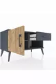 Hyperion Kommode mit einem Regal, einer Schublade und einer Tür Anthrazit-Kiefer/Anthrazit