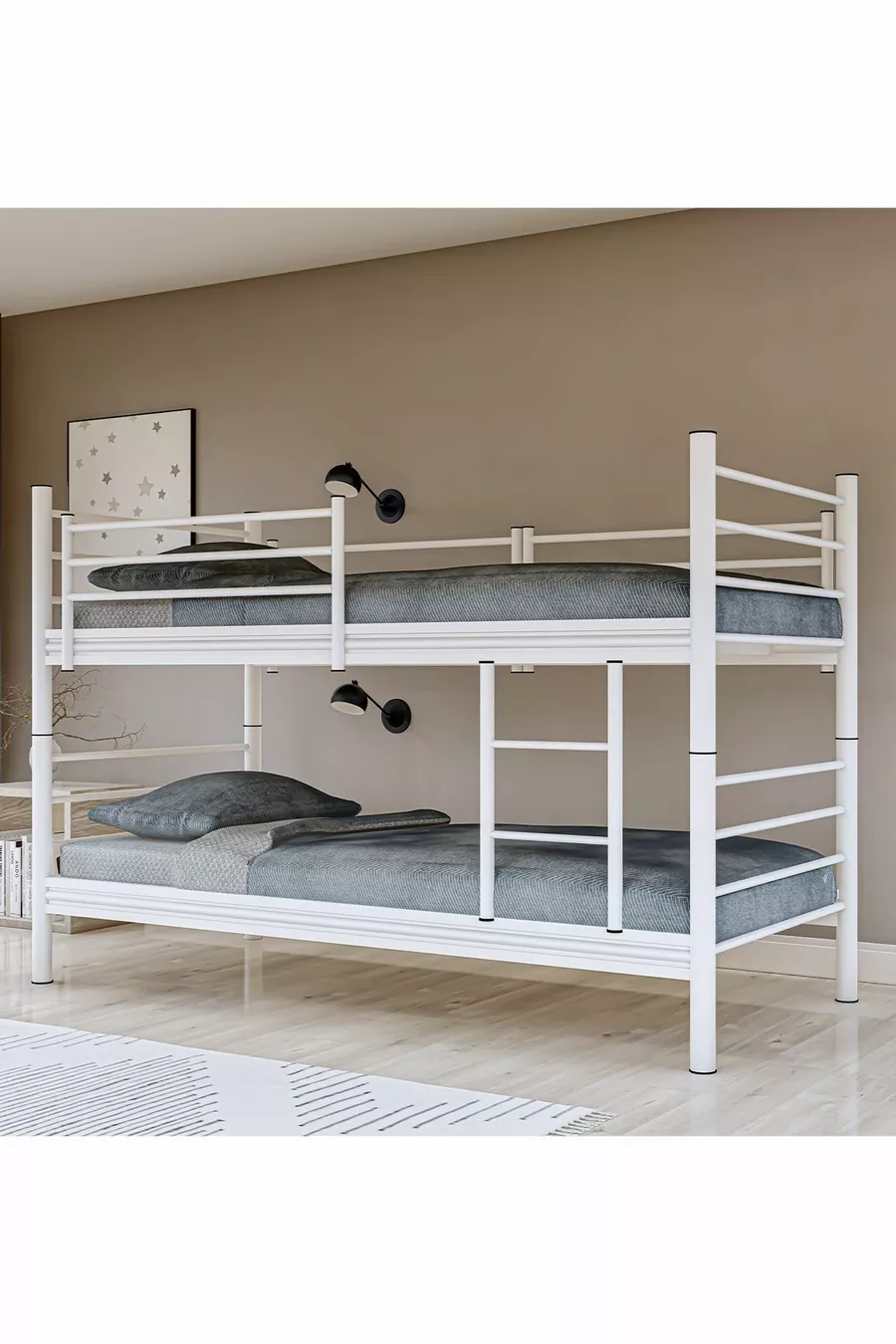 Gm Livello Letto a castello doppio smontabile Bianco