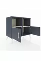 Hyperion Dresser 2-Shelf 2-Door Anthracite-Anthracite/Marble