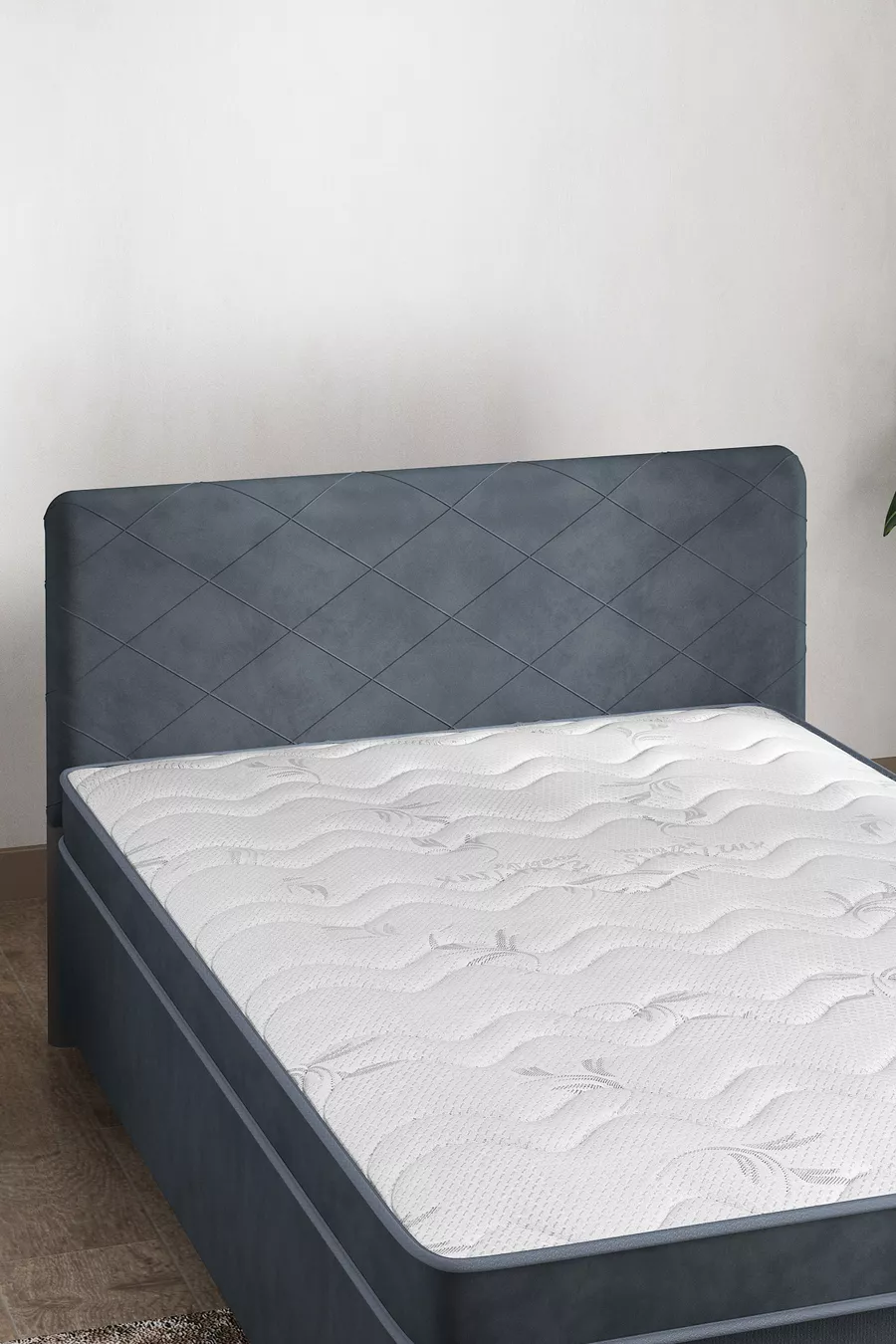 Housse de tête de lit, Housse de tête de lit Mimosa Anthracite