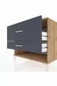 Commode Kronos à 2 tiroirs Pin-Anthracite