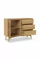 Ligna Natural Wood Console - With Doors and 3 Drawers