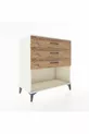 Commode Hyperion 3 tiroirs Pierre de lune-Sapin