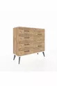 Commode Arges 6 tiroirs Pin-Silex/Pin