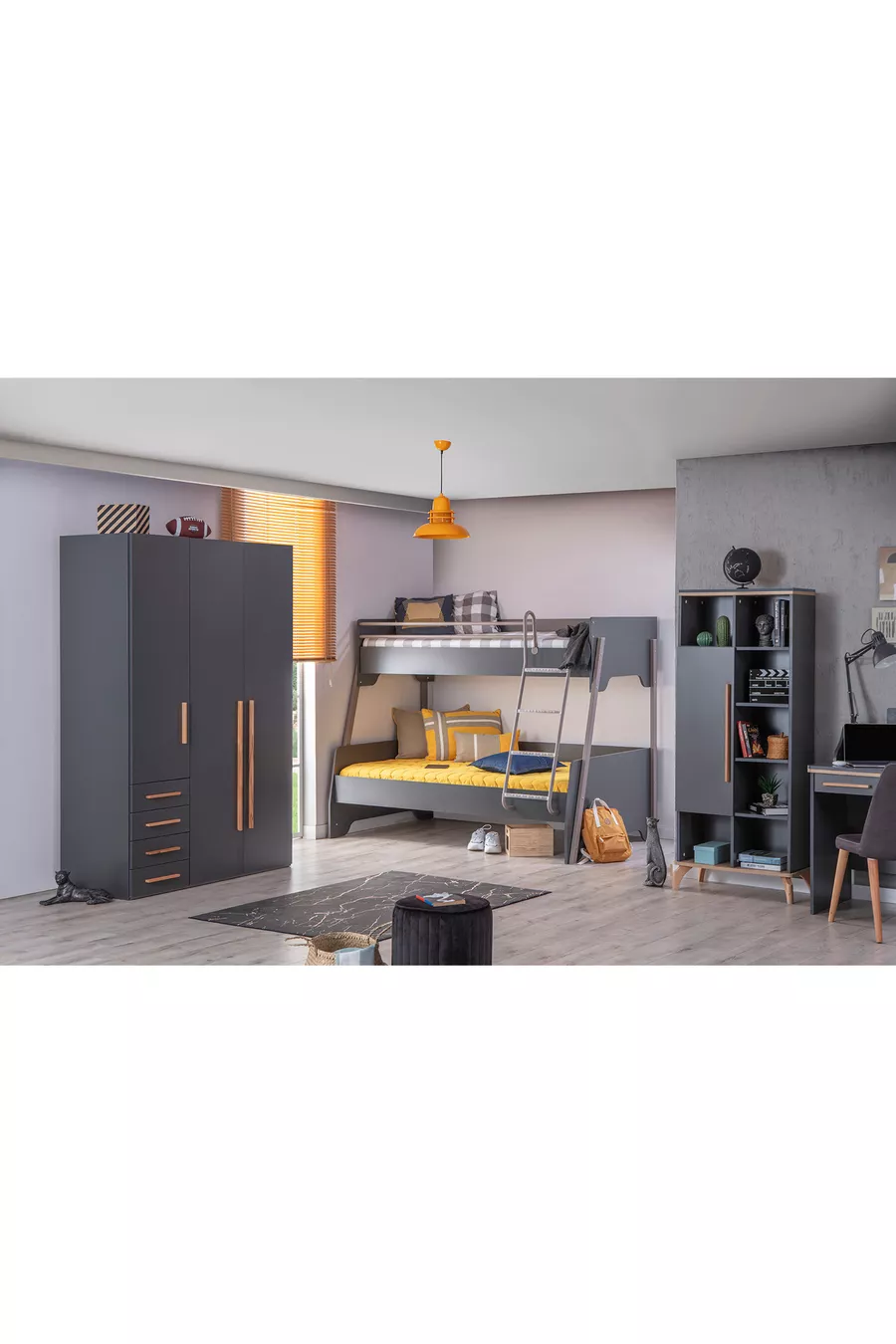 Chambre d'adolescent Loft Lit superposé spacieux x / x