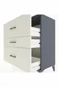 Commode Hyperion 3 tiroirs Anthracite-Pierres de lune