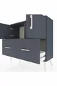Arges Kast 2 Planken 2 Lade 2 Deuren Antraciet-Antraciet